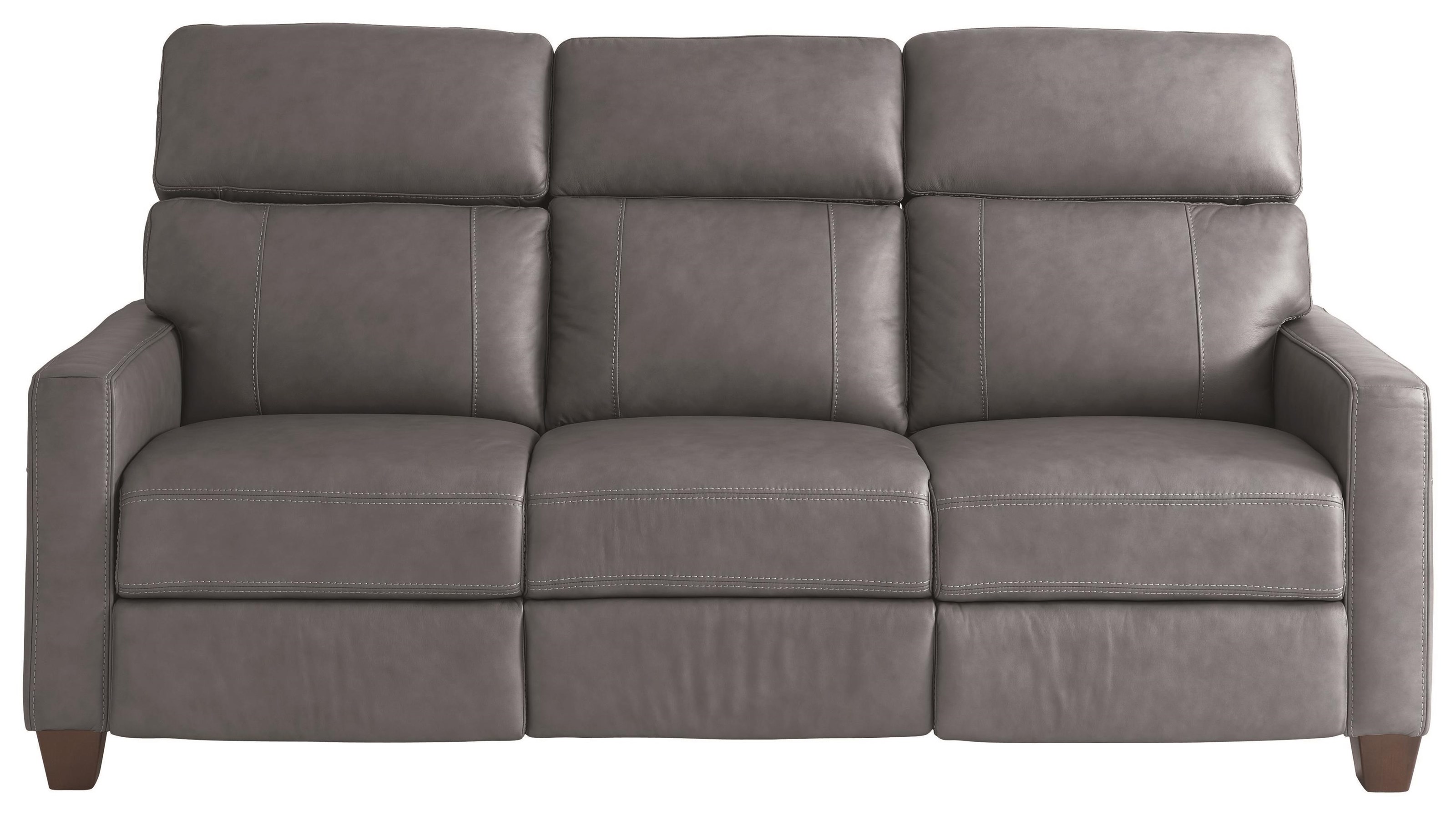 Bassett power top reclining sofa
